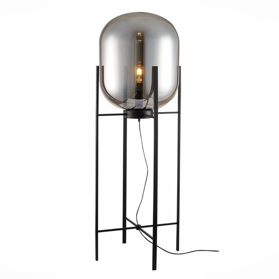 ST LUCE SL1050.725.01 Торшер ST-Luce Черный/Дымчатый E27 1*40W (из 2-х коробок)