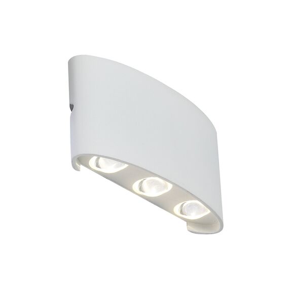 ST LUCE SL089.501.06 Светильник уличный настенный ST-Luce Белый кварцевый/Белый кварцевый, Прозрачный LED 6*