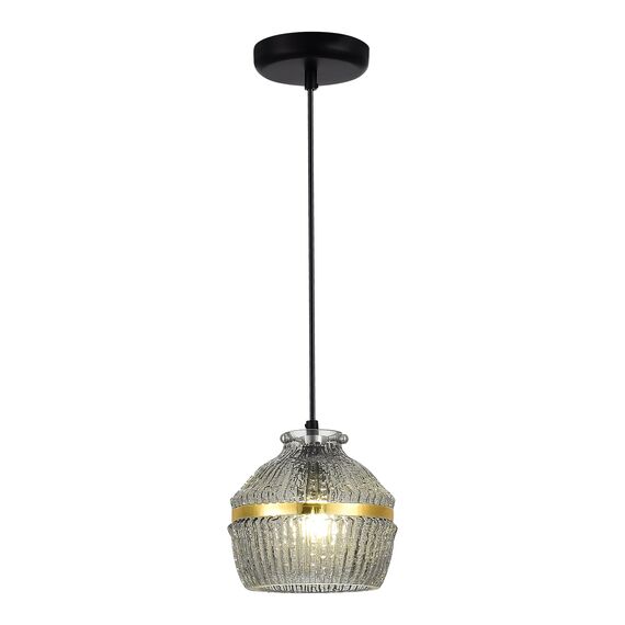 ST LUCE SL1661.413.01 Светильник подвесной ST-Luce Черный/Дымчатый E27 1*40W