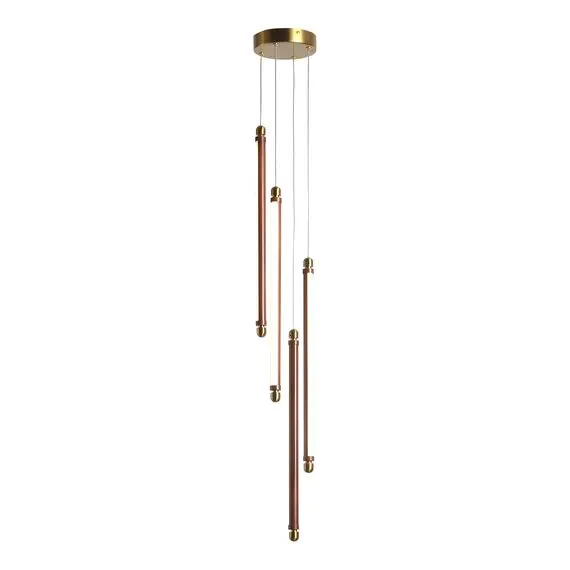 ST LUCE SL6225.303.04 Светильник подвесной ST-Luce Латунь/Терракотовый, Белый LED 4*6W 3000K, изображение 3