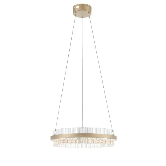 ST LUCE SL383.203.01 Светильник подвесной ST-Luce Золотистый/Золотистый, Прозрачный LED 1*34W 3000K