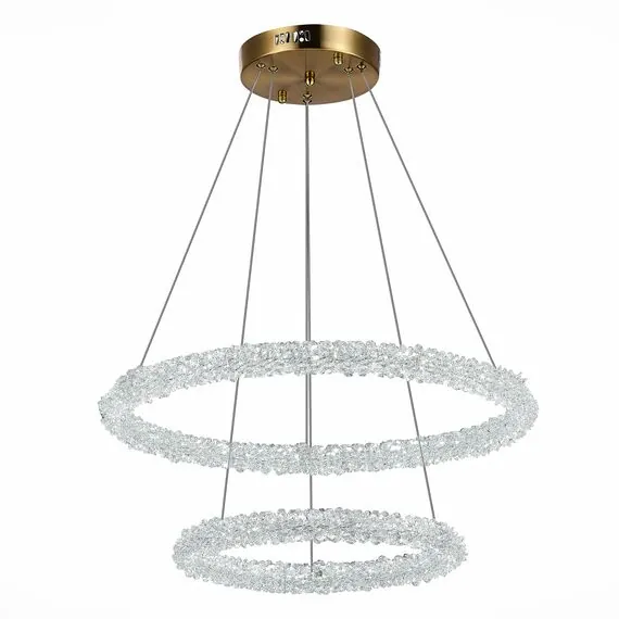 ST LUCE SL6110.203.02 Люстра подвесная ST-Luce Золотистый/Золотистый LED 2*28W 3000 - 6500K, изображение 6