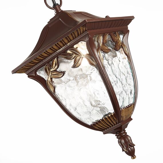 ST LUCE SL083.703.01 Светильник уличный подвесной ST-Luce Кофейный/Кофейный, Прозрачный E27 1*60W, изображение 2