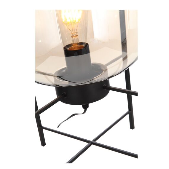 ST LUCE SL1050.505.01 Прикроватная лампа ST-Luce Черный/Коньячный E27 1*40W (из 2-х коробок), изображение 2