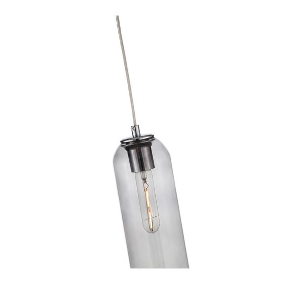 ST LUCE SL1145.143.01 Светильник подвесной ST-Luce Хром/Дымчатый E27 1*60W, изображение 2