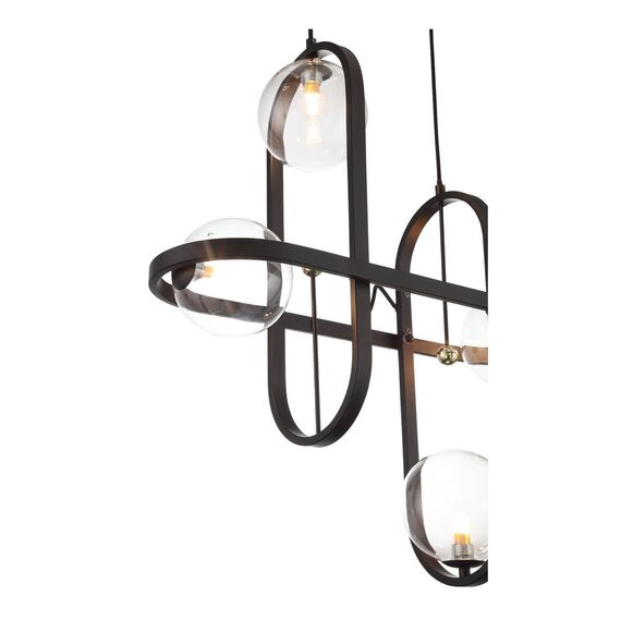 ST LUCE SL1201.403.04 Светильник подвесной ST-Luce Черный/Прозрачный G9 4*5W, изображение 2