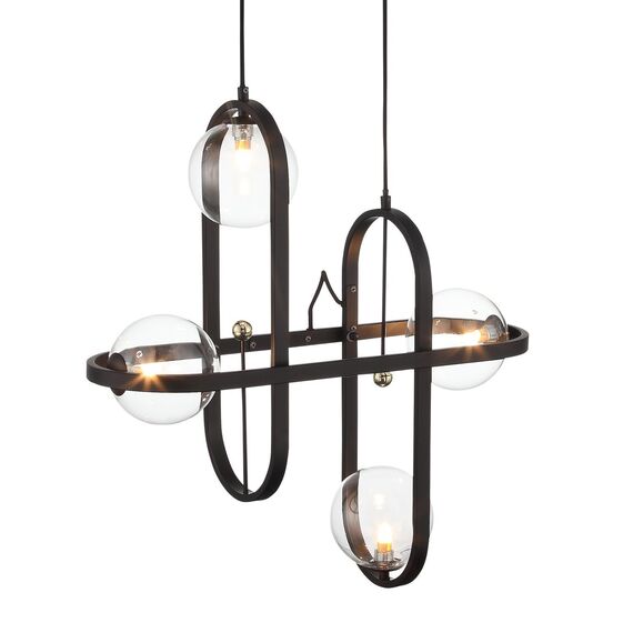 ST LUCE SL1201.403.04 Светильник подвесной ST-Luce Черный/Прозрачный G9 4*5W, изображение 6
