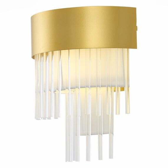 ST LUCE SL1352.201.01 Бра ST-Luce Золотистый/Белый, Прозрачный E14 1*40W, изображение 2