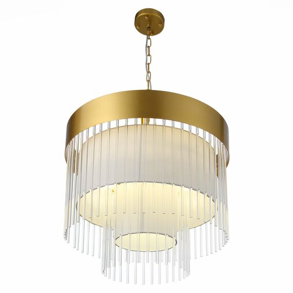 ST LUCE SL1352.203.09 Люстра подвесная ST-Luce Золотистый/Белый, Прозрачный E14 9*40W, изображение 2