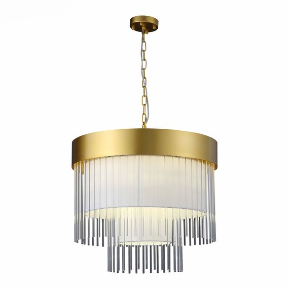ST LUCE SL1352.203.09 Люстра подвесная ST-Luce Золотистый/Белый, Прозрачный E14 9*40W, изображение 5