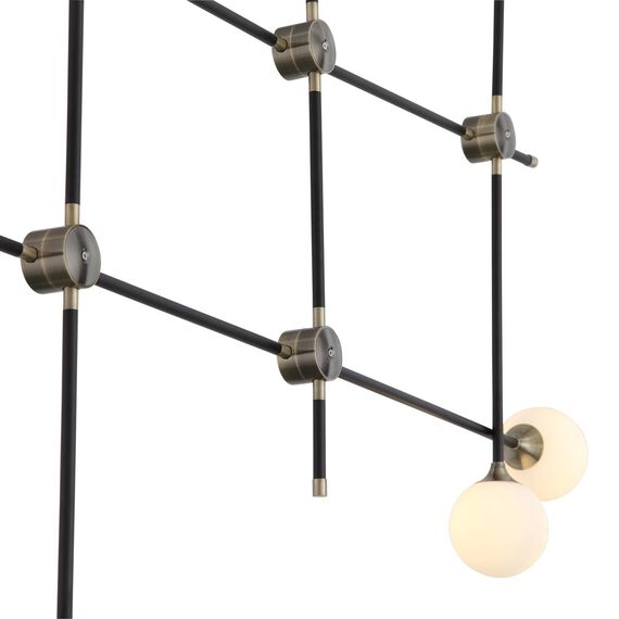 ST LUCE SL429.403.06 Светильник подвесной ST-Luce Черный, Золото/Белый G9 6*5W, изображение 2
