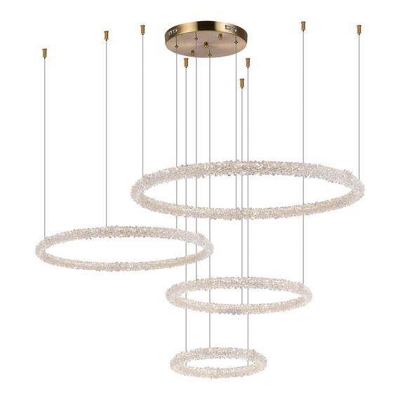 ST LUCE SL6110.203.04 Люстра подвесная ST-Luce Золотистый/Прозрачный LED 4*42W 3000 - 6500K, изображение 2