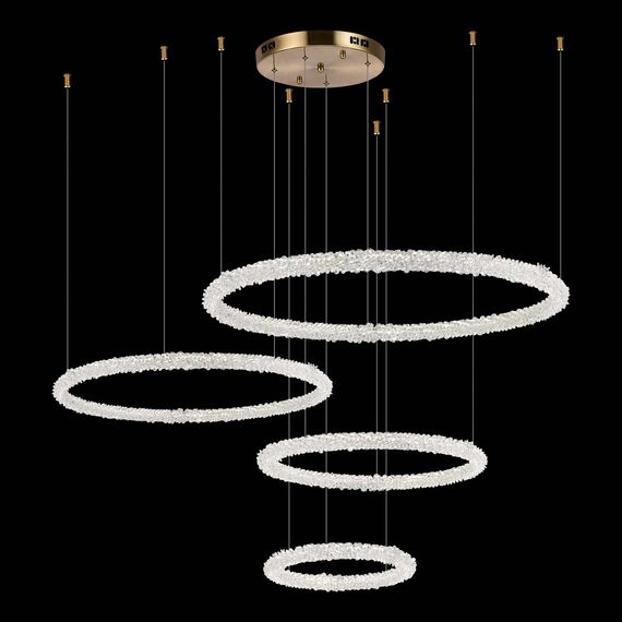 ST LUCE SL6110.203.04 Люстра подвесная ST-Luce Золотистый/Прозрачный LED 4*42W 3000 - 6500K, изображение 7