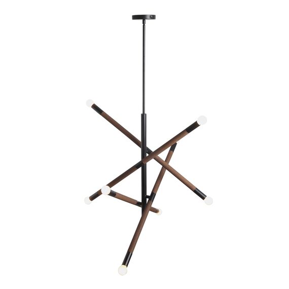 ST LUCE SL6226.403.08 Светильник подвесной ST-Luce Черный, Коричневый E14 8*40W, изображение 2