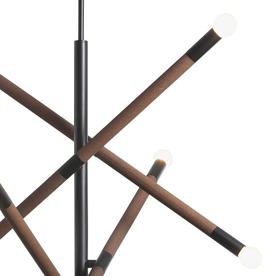 ST LUCE SL6226.403.08 Светильник подвесной ST-Luce Черный, Коричневый E14 8*40W, изображение 3