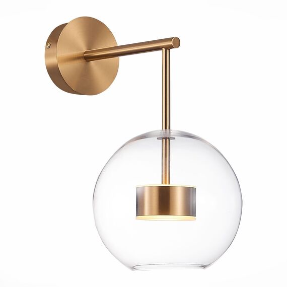 ST LUCE SL1133.201.01 Бра ST-Luce Латунь/Прозрачный LED 1*14W 3000K