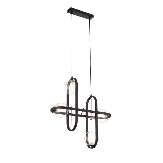 ST LUCE SL1201.403.04 Светильник подвесной ST-Luce Черный/Прозрачный G9 4*5W