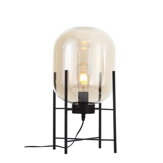 ST LUCE SL1050.505.01 Прикроватная лампа ST-Luce Черный/Коньячный E27 1*40W (из 2-х коробок)