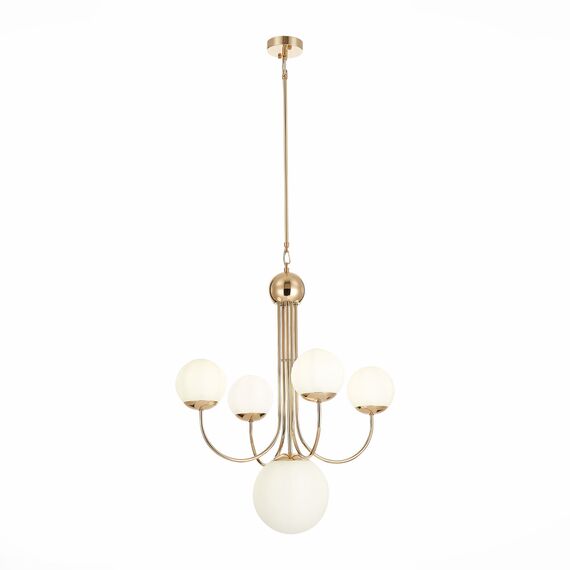 ST LUCE SL1504.203.05 Люстра подвесная ST-Luce Французское золото/Белый E27 5*60W