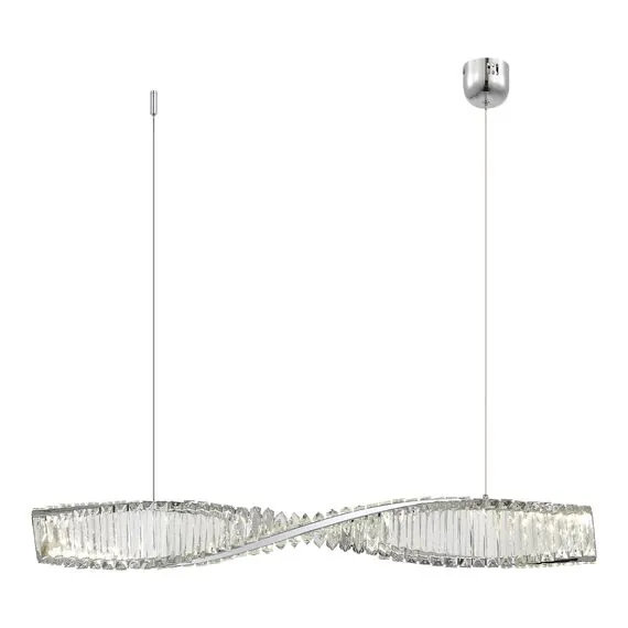 ST LUCE SL6205.113.01 Светильник подвесной ST-Luce Хром/Прозрачный LED 1*21W 4000K