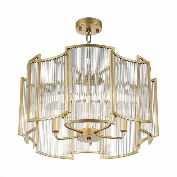ST LUCE SL1234.203.05 Люстра подвесная ST-Luce Шампань/Прозрачный, Шампань E14 5*60W, изображение 2