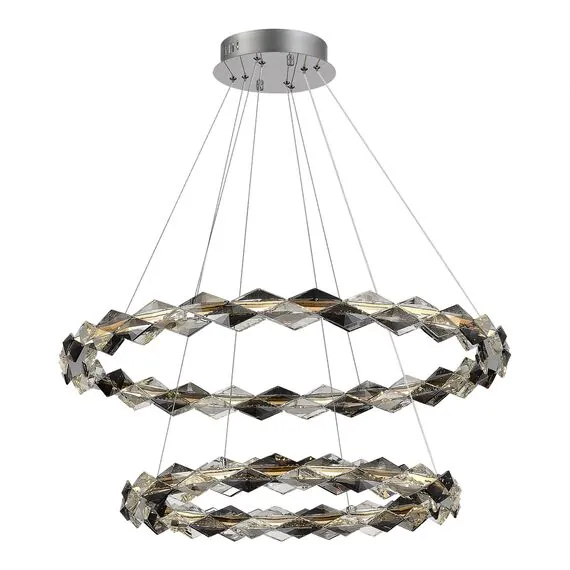 ST LUCE SL6009.103.02 Люстра подвесная ST-Luce Золотистый/Прозрачно-Дымчатый LED 1*45W 3000K