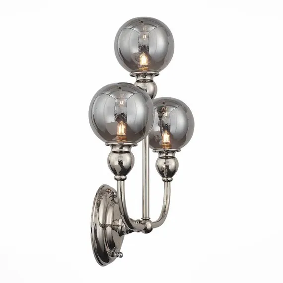 ST LUCE SL552.101.03 Бра ST-Luce Никель/Дымчатый G9 3*5W, изображение 2