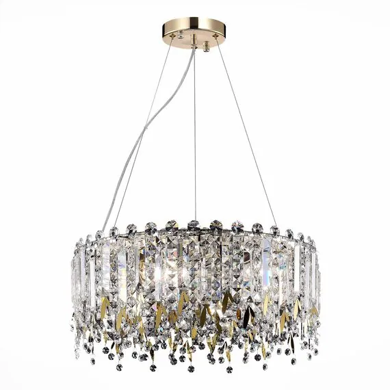 ST LUCE SL1655.203.06 Люстра подвесная ST-Luce Золотистый/Прозрачный E14 6*40W, изображение 2