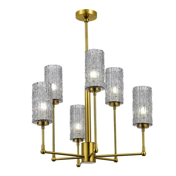ST LUCE SL1240.303.06 Люстра подвесная ST-Luce Латунь/Дымчатый E27 6*60W