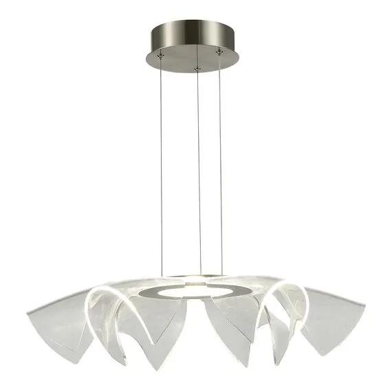 ST LUCE SL6235.103.20 Светильник подвесной ST-Luce Никель/Прозрачный LED 1*20W 4000K, изображение 3
