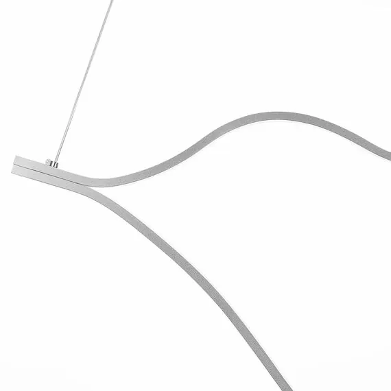 ST LUCE SL6106.103.56 Светильник подвесной ST-Luce Никель/Белый LED 1*56W 4000K, изображение 2