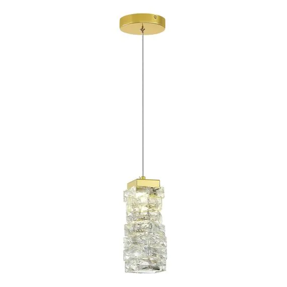 ST LUCE SL6010.203.08 Подвес ST-Luce Золотистый/Прозрачный LED 1*8W