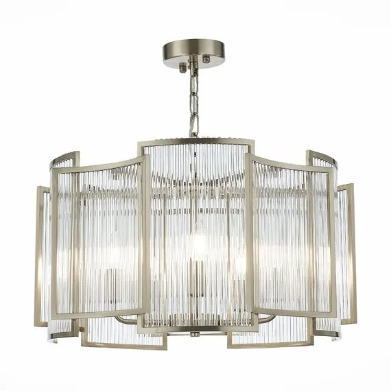 ST LUCE SL1234.103.05 Люстра подвесная ST-Luce Никель/Прозрачный, Никель E14 5*60W