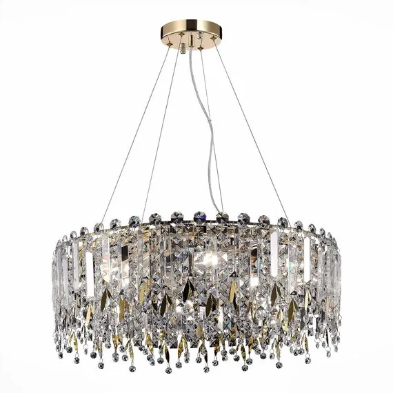 ST LUCE SL1655.203.08 Люстра подвесная ST-Luce Золотистый/Прозрачный E14 8*40W, изображение 2