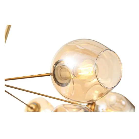 ST LUCE SL1500.203.12 Светильник подвесной ST-Luce Золотистый/Янтарный E14 12*40W, изображение 6