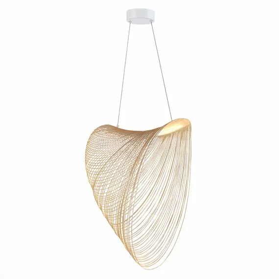 ST LUCE SL6900.503.32 Светильник подвесной ST-Luce Белый/Древесный LED 1*32W 4000K