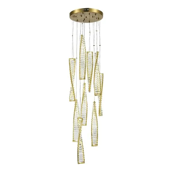 ST LUCE SL6205.303.09 Светильник подвесной ST-Luce Латунь/Прозрачный LED 1*99W 4000K