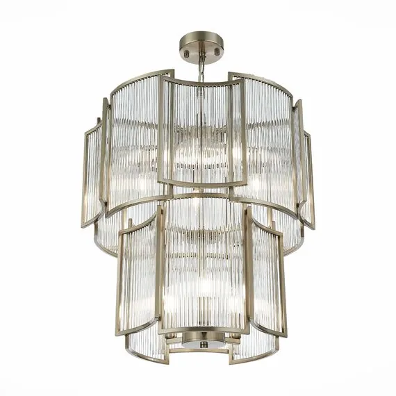 ST LUCE SL1234.103.08 Люстра подвесная ST-Luce Никель/Прозрачный, Никель E14 8*60W, изображение 2