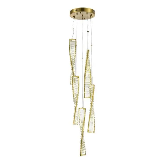 ST LUCE SL6205.303.05 Светильник подвесной ST-Luce Латунь/Прозрачный LED 1*55W 4000K
