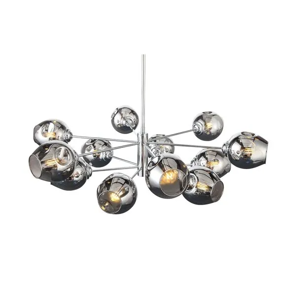 ST LUCE SL1500.103.12 Светильник подвесной ST-Luce Хром/Дымчатый E14 12*40W, изображение 6