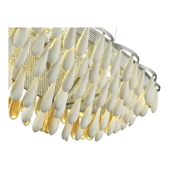ST LUCE SL1517.103.08 Светильник подвесной ST-Luce Серебристый/Белый, Золотистый E14 8*40W, изображение 2