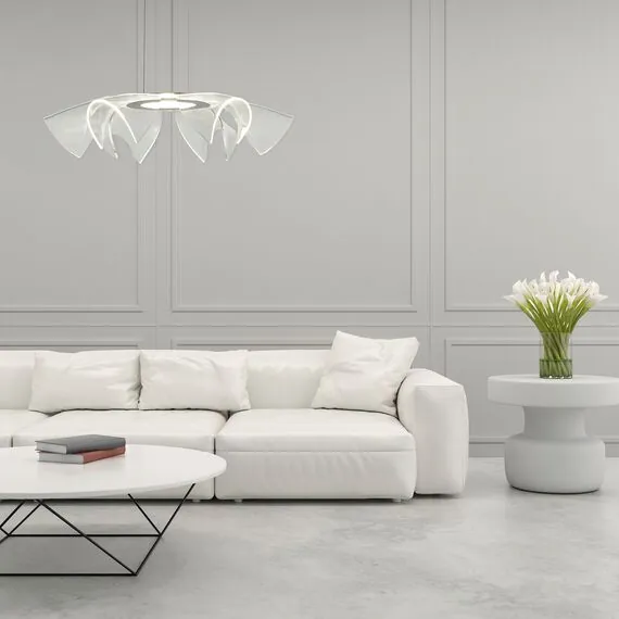 ST LUCE SL6235.103.20 Светильник подвесной ST-Luce Никель/Прозрачный LED 1*20W 4000K, изображение 5