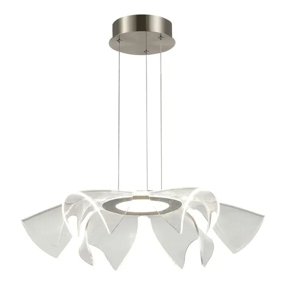 ST LUCE SL6235.103.20 Светильник подвесной ST-Luce Никель/Прозрачный LED 1*20W 4000K