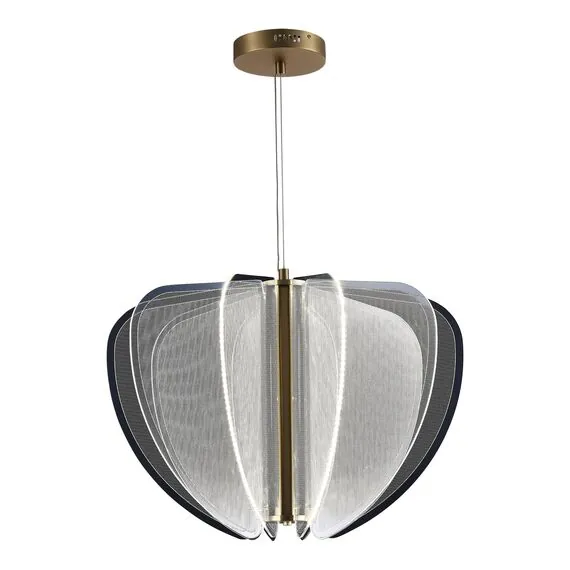 ST LUCE SL6509.203.01 Светильник подвесной ST-Luce Золотистый/Прозрачный LED 1*45W 4000K, изображение 2