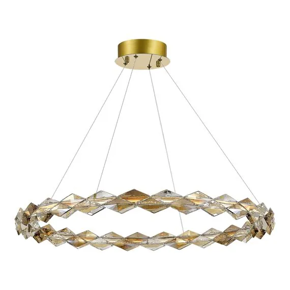 ST LUCE SL6009.213.01 Люстра подвесная ST-Luce Золотой/Прозрачный,Янтарный LED 1*30W 3000K