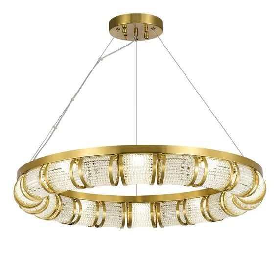 ST LUCE SL6011.303.01 Светильник подвесной ST-Luce Латунь/Прозрачный LED 1*50W