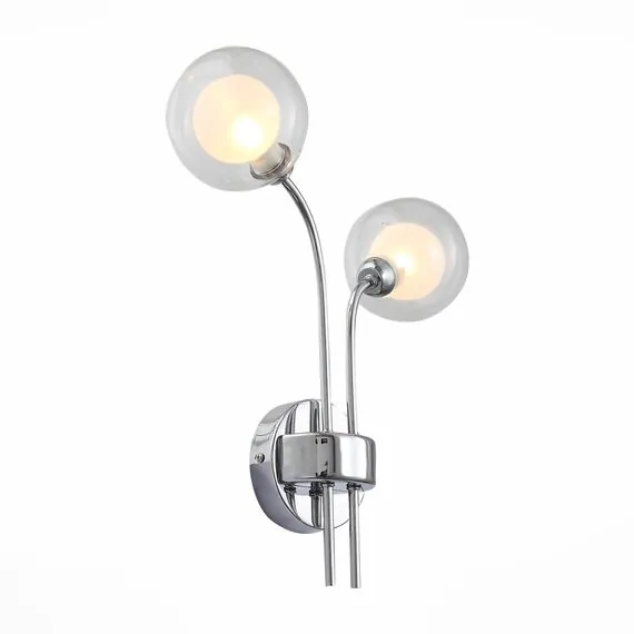 ST LUCE SL431.101.02 Бра ST-Luce Хром/Прозрачный, Белый G9 2*5W, изображение 2