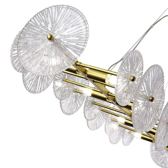 ST LUCE SL1657.213.08 Люстра подвесная ST-Luce Золотистый/Прозрачный E14 8*40W, изображение 6