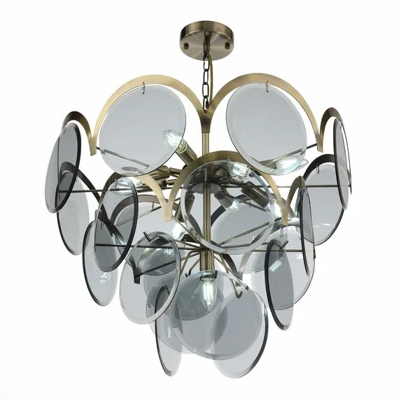 ST LUCE SL1161.373.09 Люстра подвесная ST-Luce Бронза/Дымчатый E14 9*60W, изображение 2