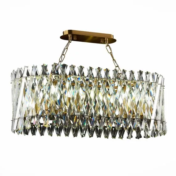 ST LUCE SL1170.303.10 Светильник подвесной ST-Luce Латунь/Прозрачный E14 10*40W, изображение 2